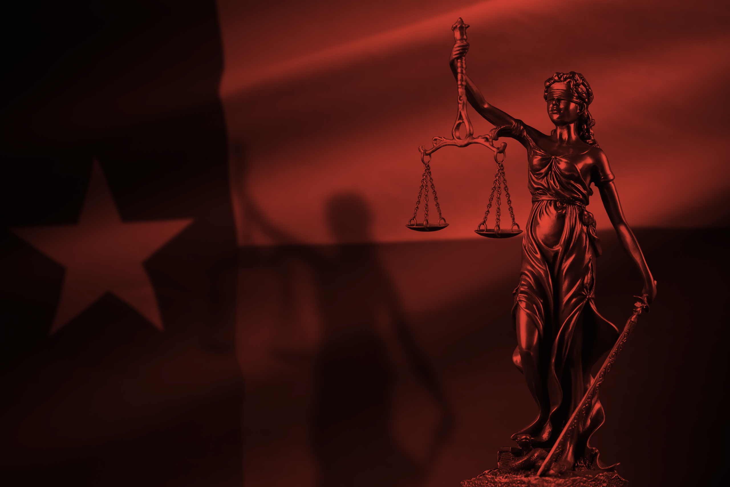 texas flag judicial background